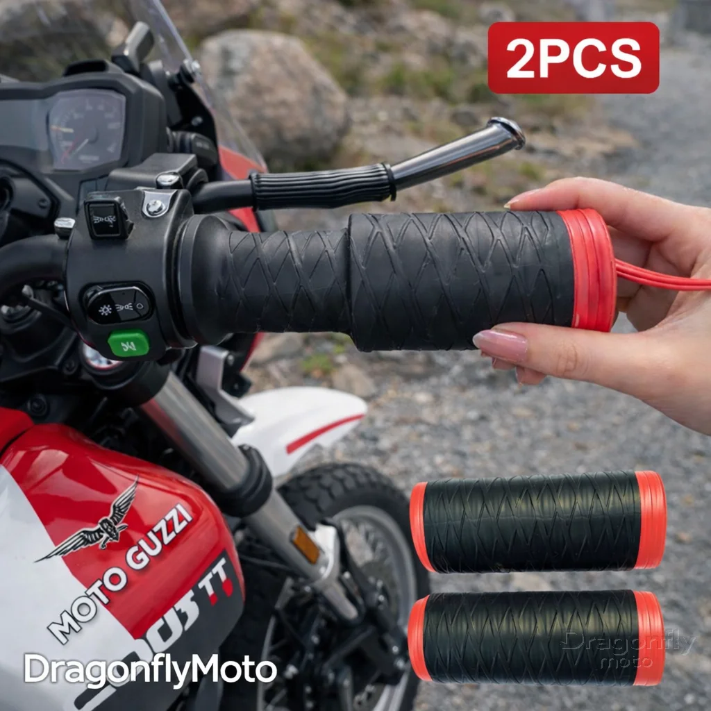 

Motorcycle Silicone Handlebar Cover For MOTO GUZZI V85TT V 85 TT V85 TT Self Shrinking Non-Slip Motorcycles Grip Covers Sleeve