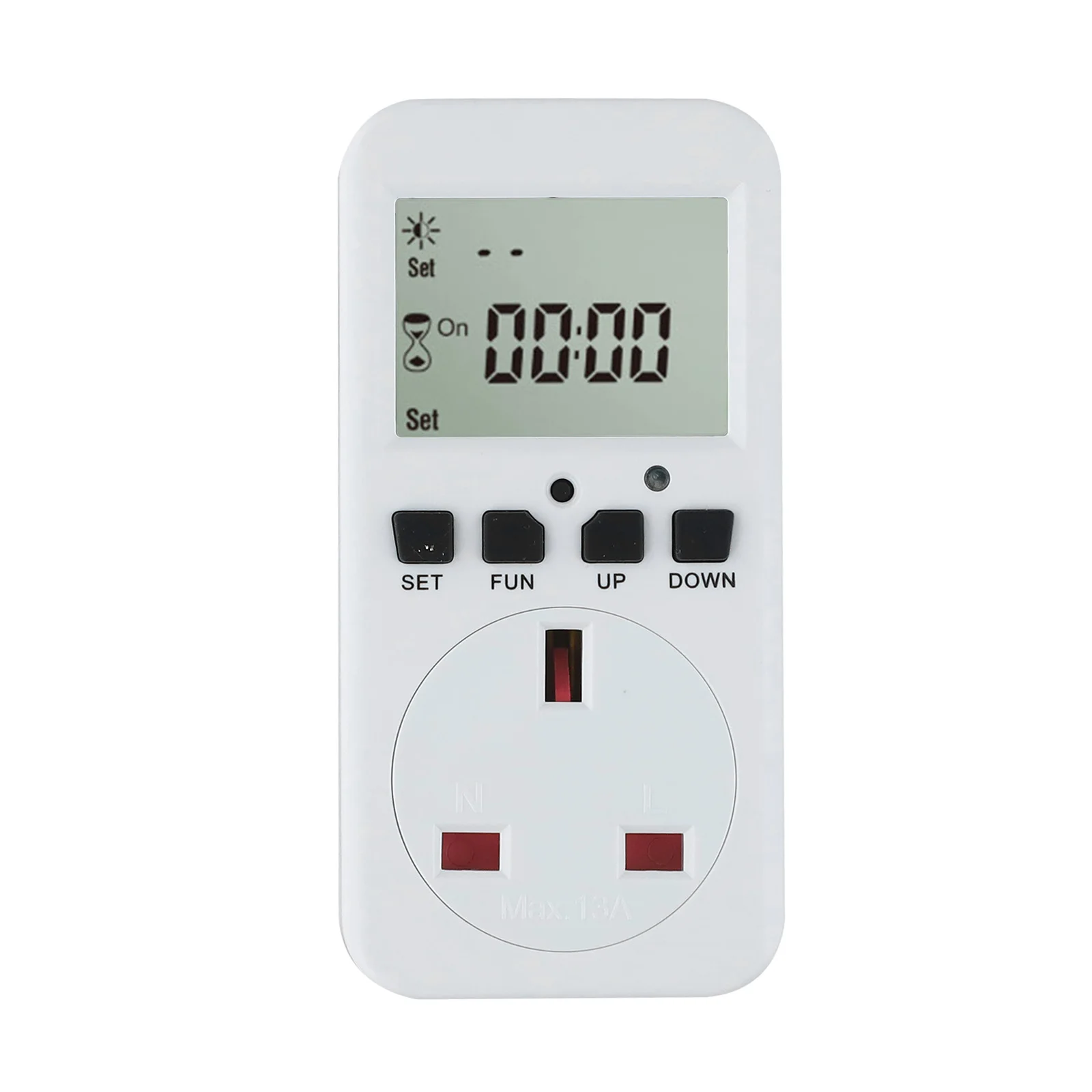 Interruptor programable de ciclo, interruptor de salida programable, amplia gama de usos, batería de respaldo recargable 82x65x104mm