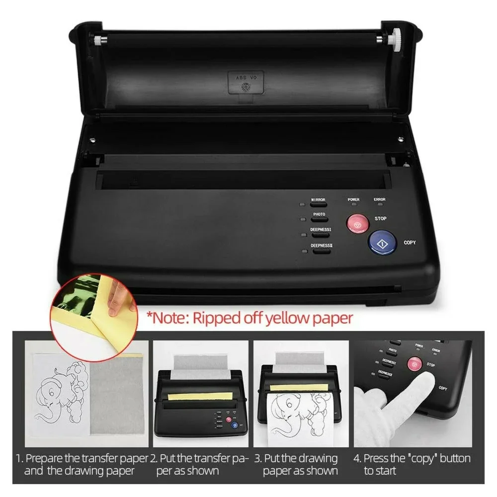 Hot High Quality Tattoo Transfer Machine Printer Drawing Thermal Stencil Maker Copier For Tattoo Transfer Paper Free Shipping