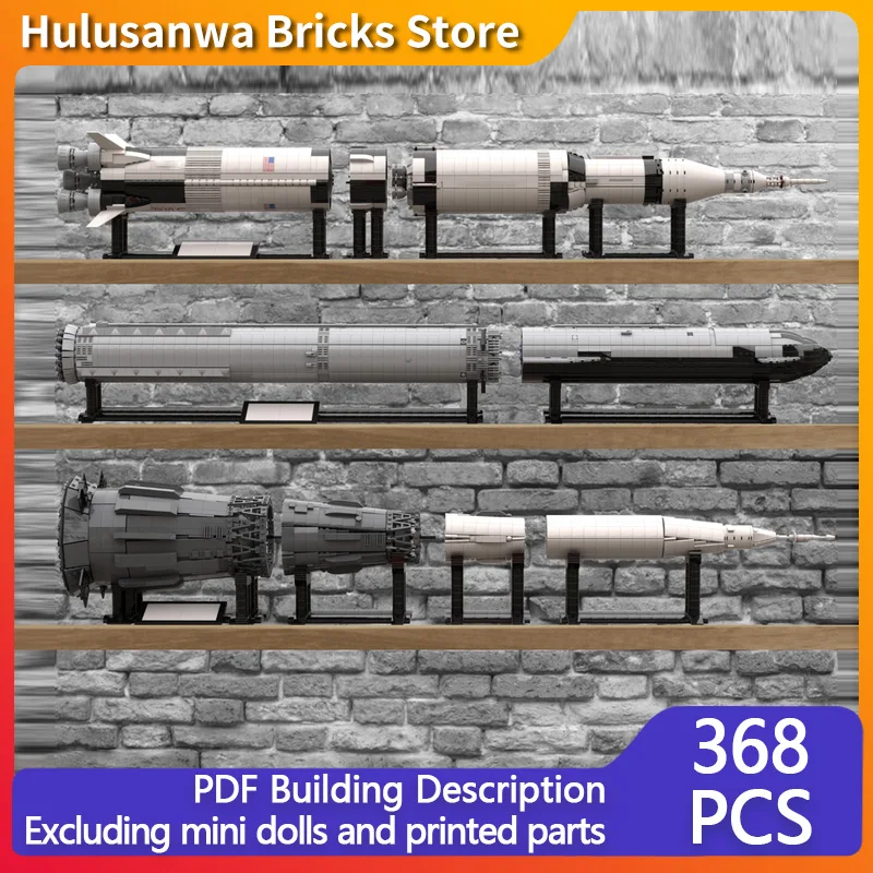 

Space Launch Vehicles Model MOC Building Bricks War Equipment Modular Technology Gifts Holiday Assemble Children Toys Suit