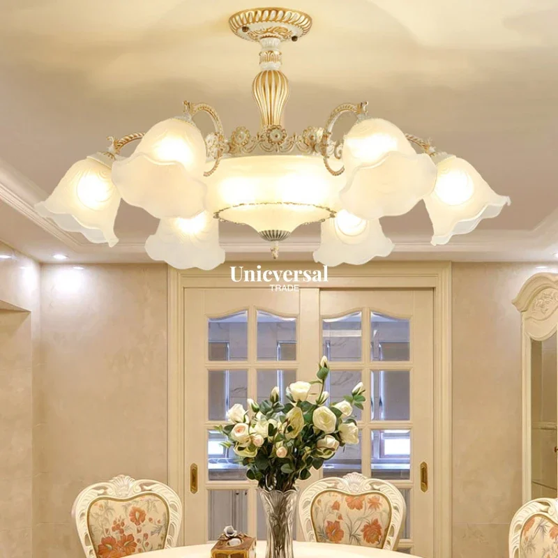 

Retro Large French Chandelier Chandelier European Living Room Minimalist Lighting Medieval Wedding Bedroom Lighting Decoration