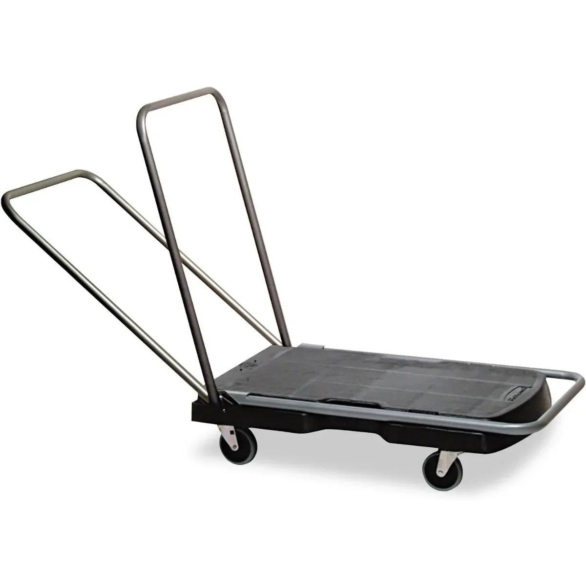 Space-Saving Folding Dolly, Instant Setup with Wheels. 500 LBS Capacity Triple Cart for Efficient Warehouse Work.
