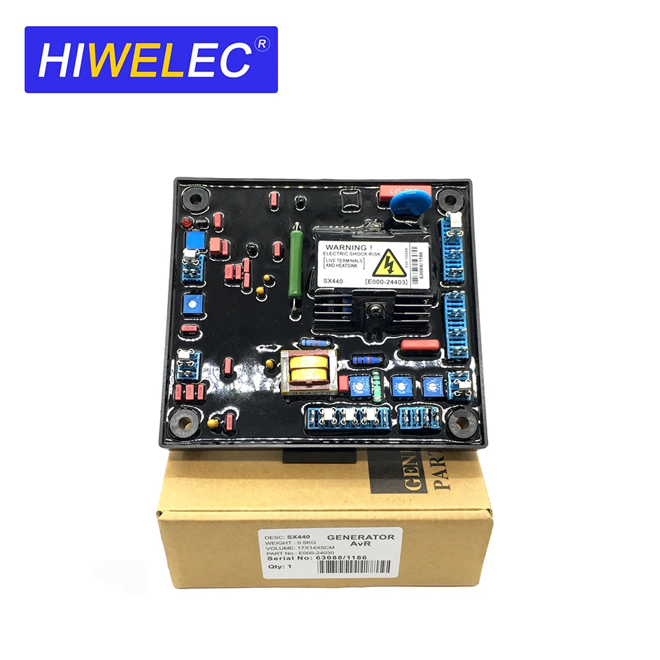 

SX440 AVR Силовой электронный регулятор напряжения Детали модуля регулятора управления Детали генератора Stamford
