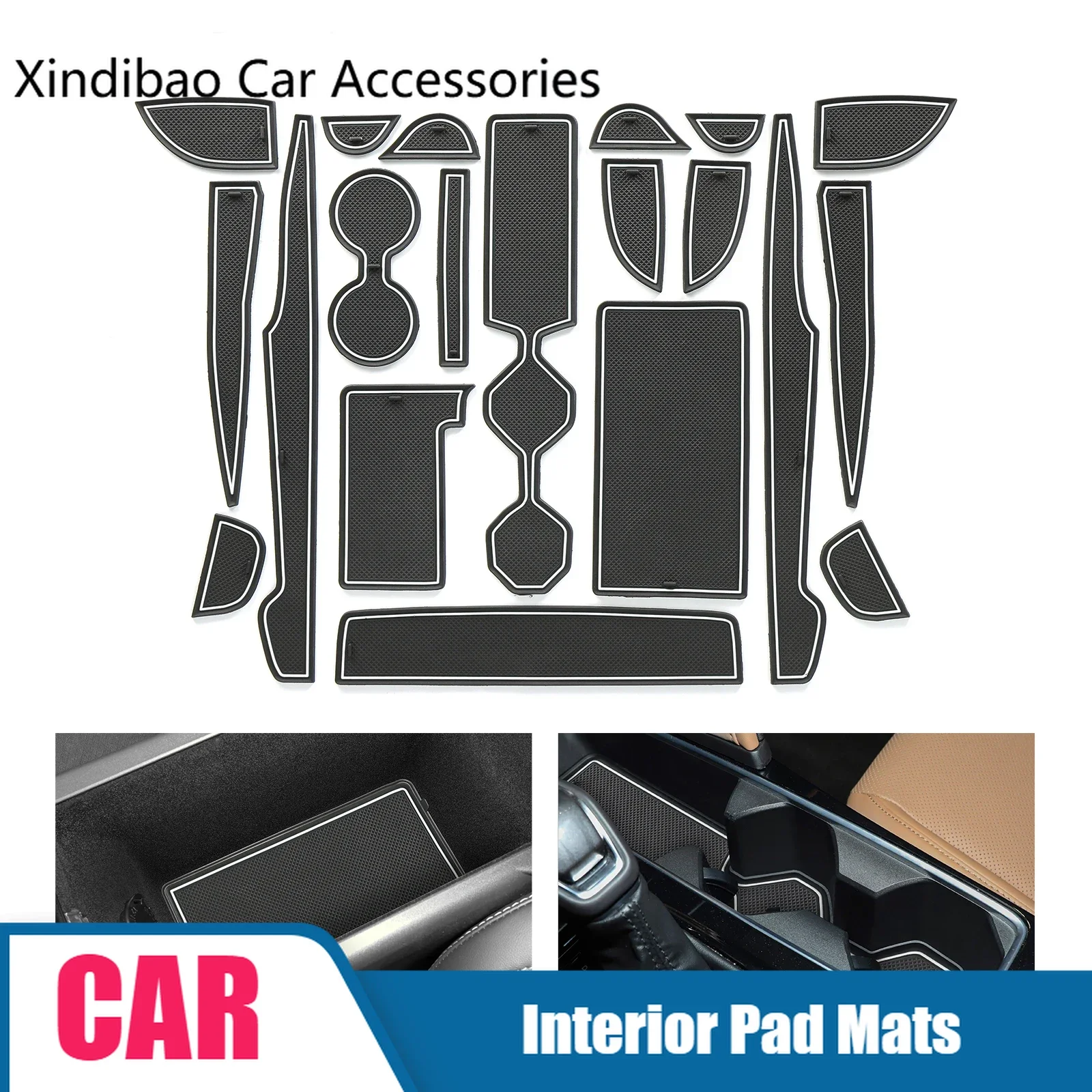 

for Toyota Camry 9TH 2024 2025 Anti-Slip Gate Slot Cup Mat Non-slip Door Cup Pads Interior Accessories 20pcs/set