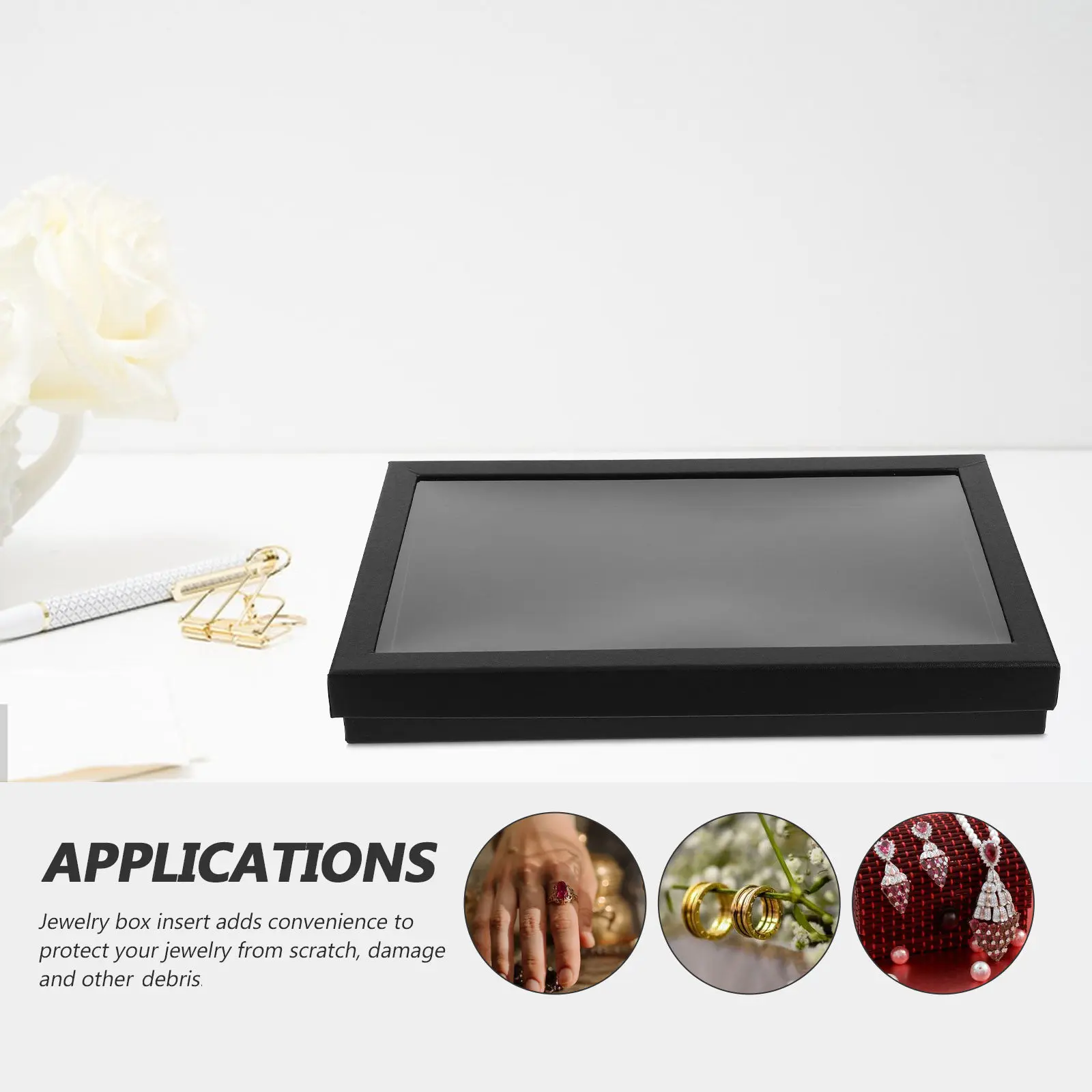 

Earring Storage Organizer Jewelry Box Compact Portable Travel Jewelry Display Case Ring Holder Suitable for Women Girls Business