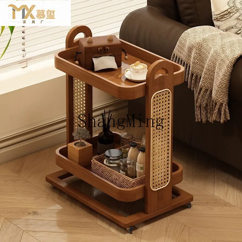 

CL side rack trolley household living room sofa side cabinet bedside table small coffee table corner table