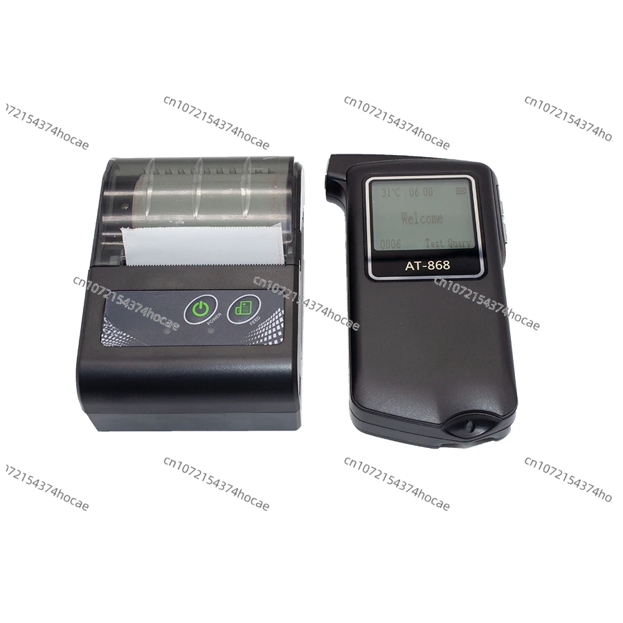 2020 Latest design LCD mouthpieces Hand held digital backtrack breath alcohol breathalyzer tester with printer