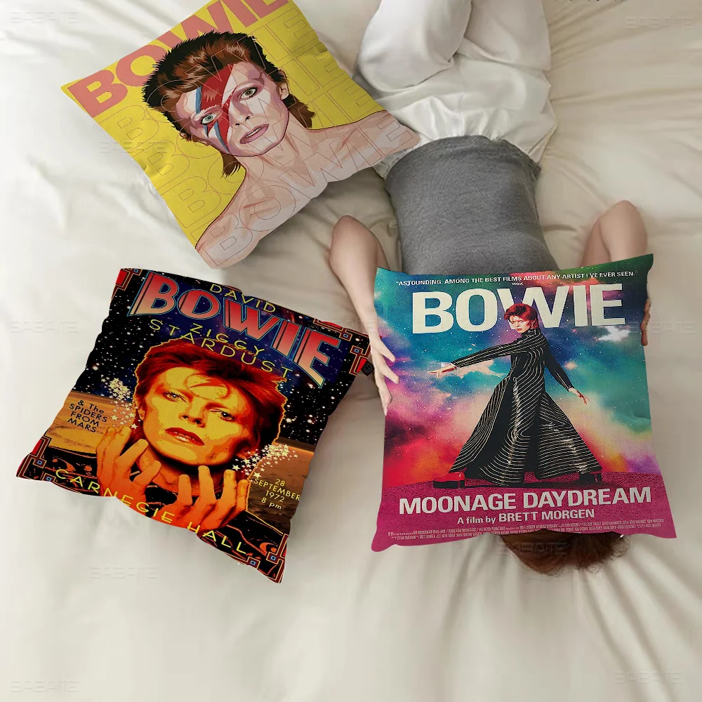 

British Rock Singer D-David_B-Bowie Cushion Cover Decorative Pillow Sofa Home Decor Case Pillow Cases