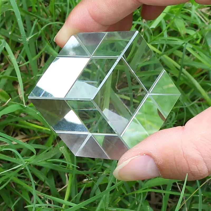 Prism Set Physical Optical Prism 6 Pieces 9 Pieces Hemisphere Triangular Pyramid Sphere Tetrahedron Cylinder Cubic Diamond