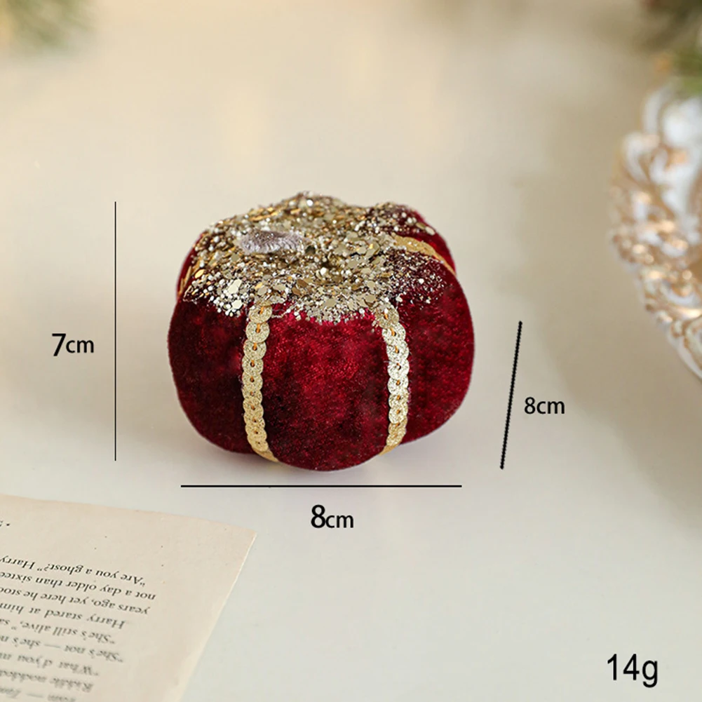 Christmas Simulation Pumpkin Realistic Mushroom Ornament Fairy Garden Terrarium Dollhouse Decor For Bonsai Terrariums