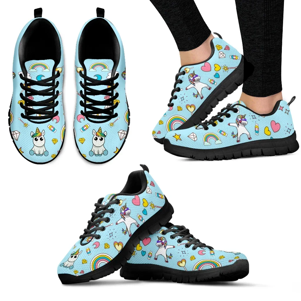 

Cartoon Unicorn Design Luxury Brand Fashion Sneakers Heart Cartoon Flat Shoes Lightweight Casual Sneakers Zapatos