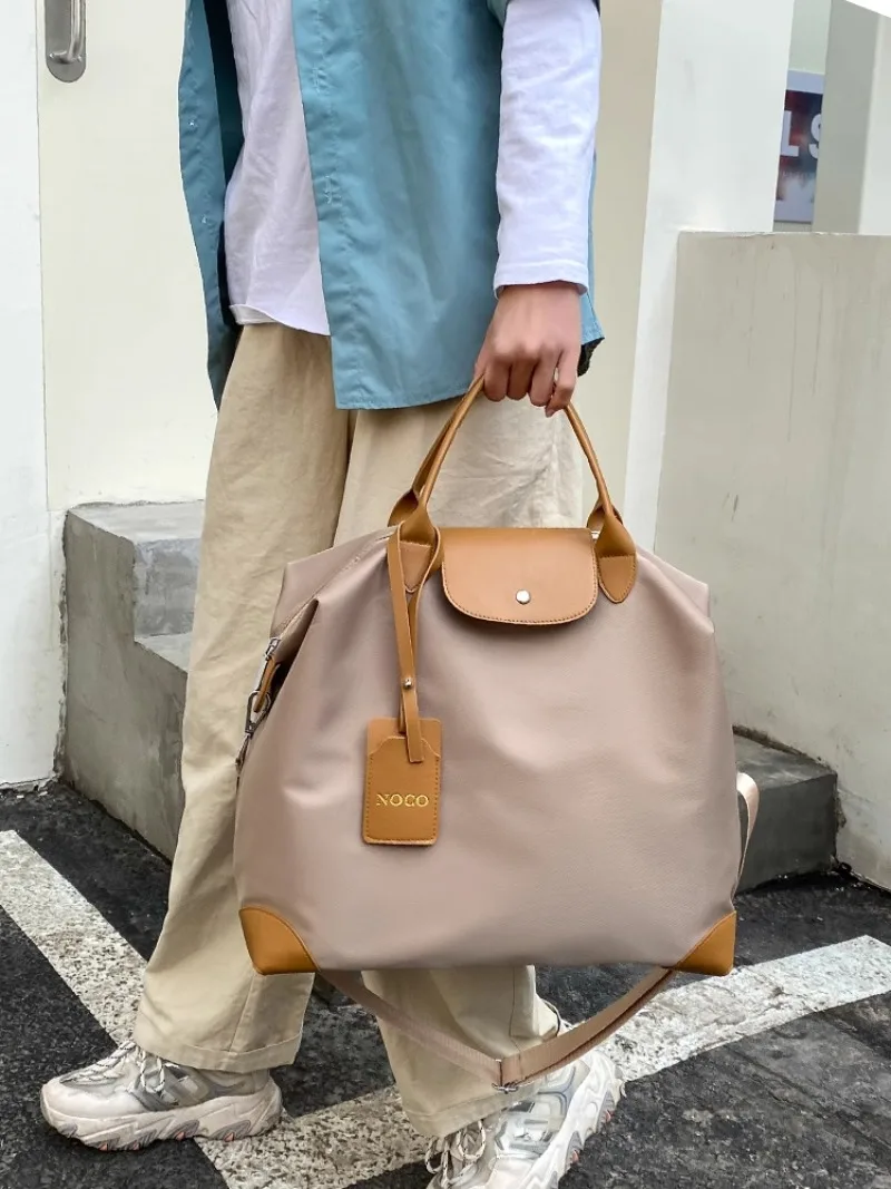 Viaggi corti da donna leggera grande capacità al di fuori del lavoro pendolarismo Tote monospalla elegante stile semplice