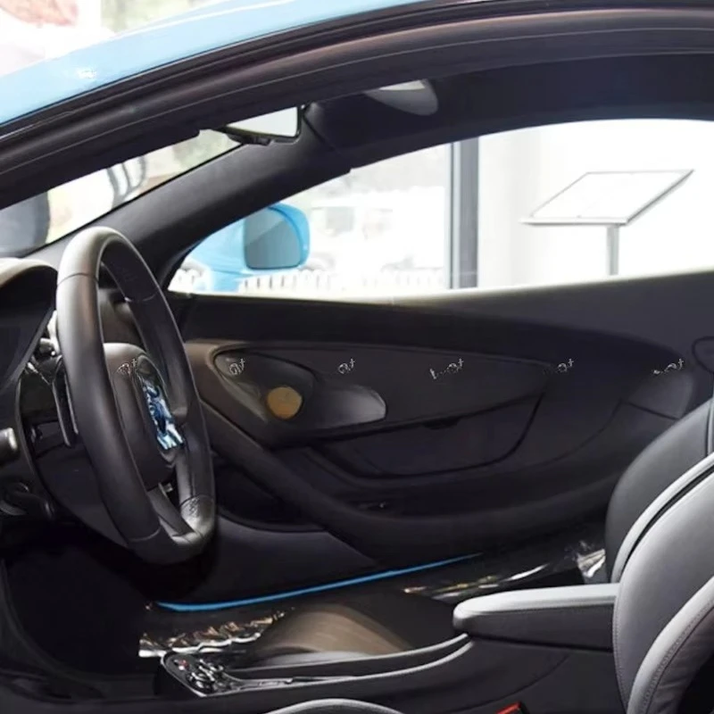 3K Real Carbon Fiber Fabric Car Interior Door Speaker Cover for Mclaren 540C 570S