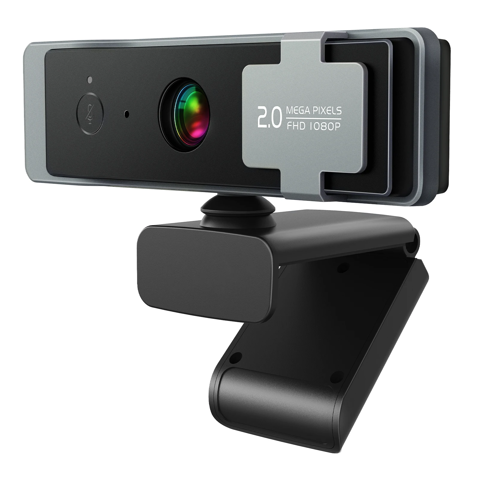 

4K Full HD 1080P Webcam with Microphone and Privacy Cover - 90° View USB Computer Camera or Living/ Video Call/ Conference