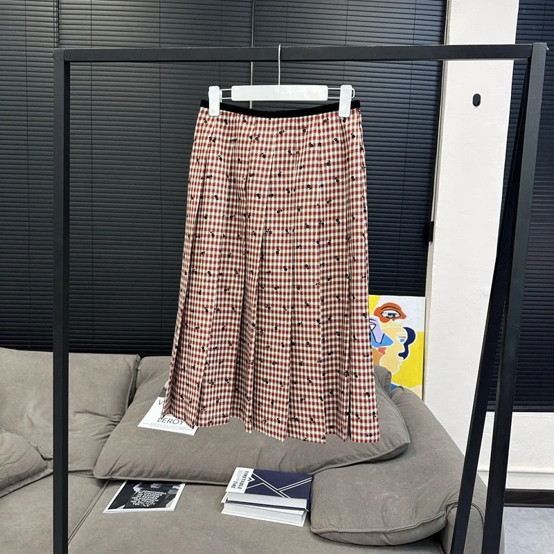 

KING High Waist A-Line Velvet Tassel Retro f Skirt Ele Commute Suitable for Young Women And Ladies with Inner