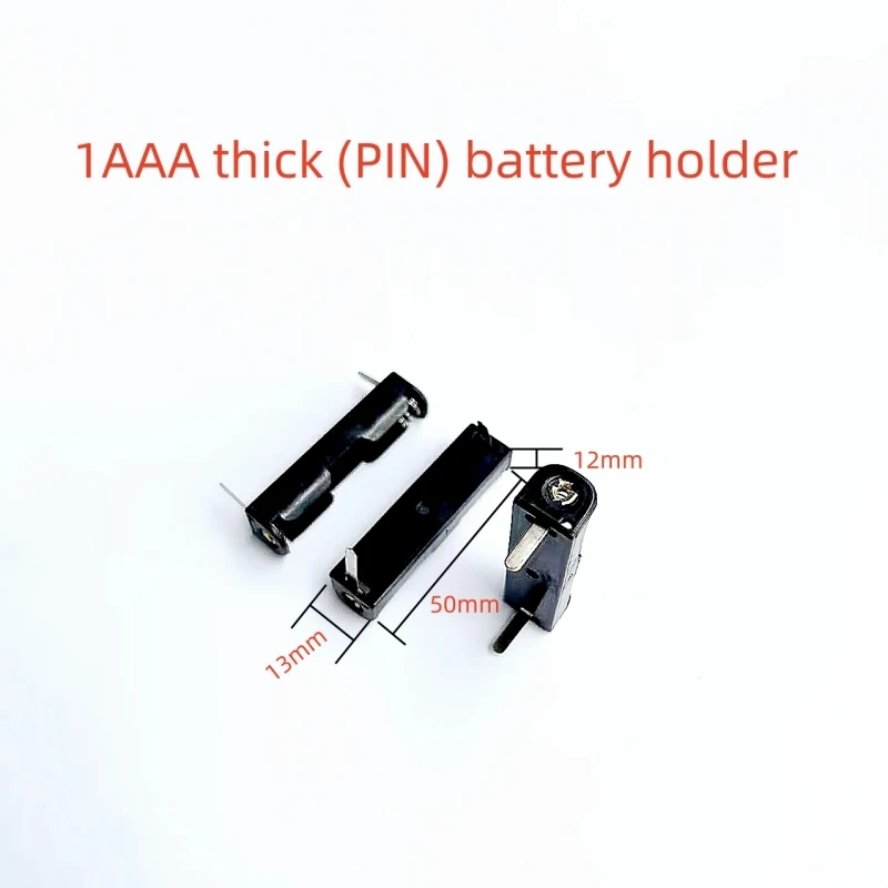 10PCS 1/2/3 x AAA Battery Box Battery Holder With pins AAA 1.5V Nylon Flame-retardant Battery Compartment With Solderable Pins