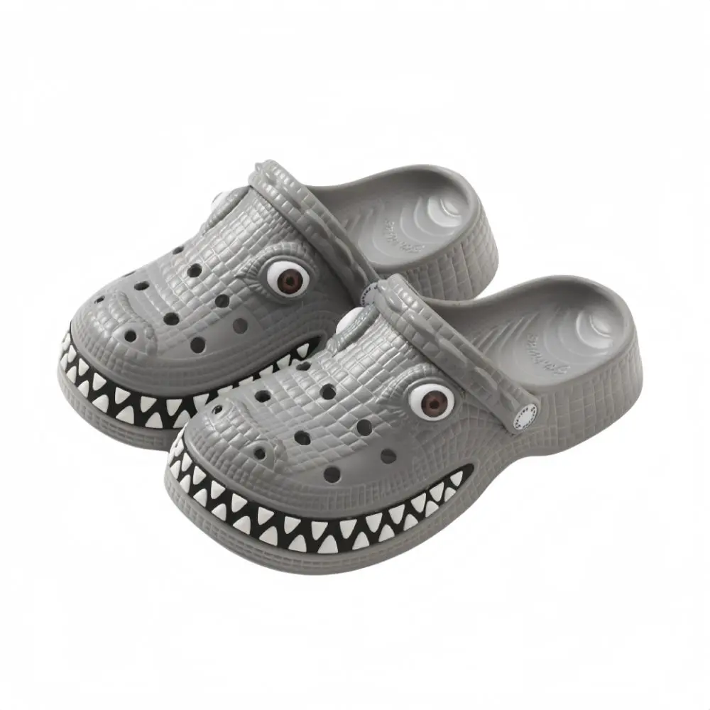 Individuality Crocodile Shape Children's Sandals Cartoon Breathable Slippers Soft Comfortable Beach Slippers For Boys Aged 4-7