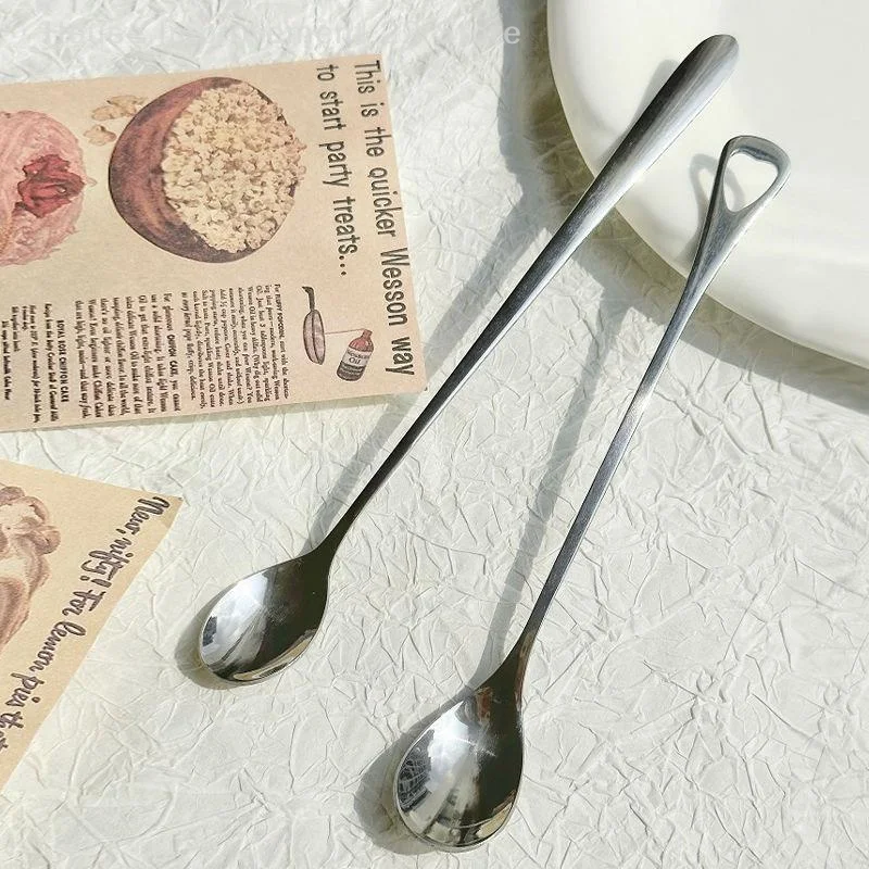 스테인레스 스틸 하트 디자인 국자 커피 차 혼합 숟가락 Flatware 디저트 스푼 음주 도구