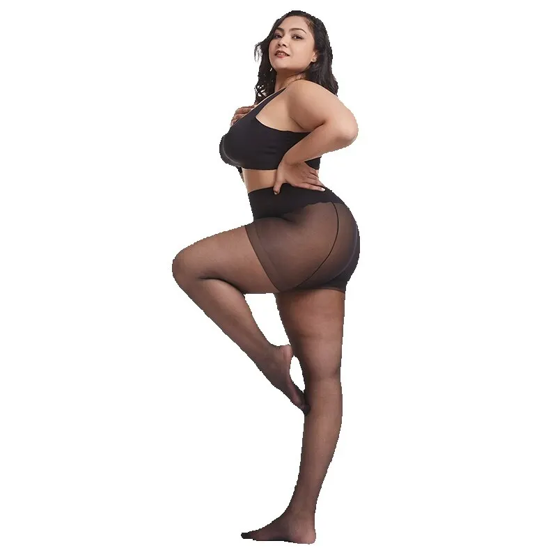 7 sztuk/partia rajstopy 20D ultra-cienkie kobiety Plus Size rajstopy duży rozmiar 120kg rajstopy Sexy Super elastyczna królowa rozmiar Nylon rajstopy — zdjęcie 2