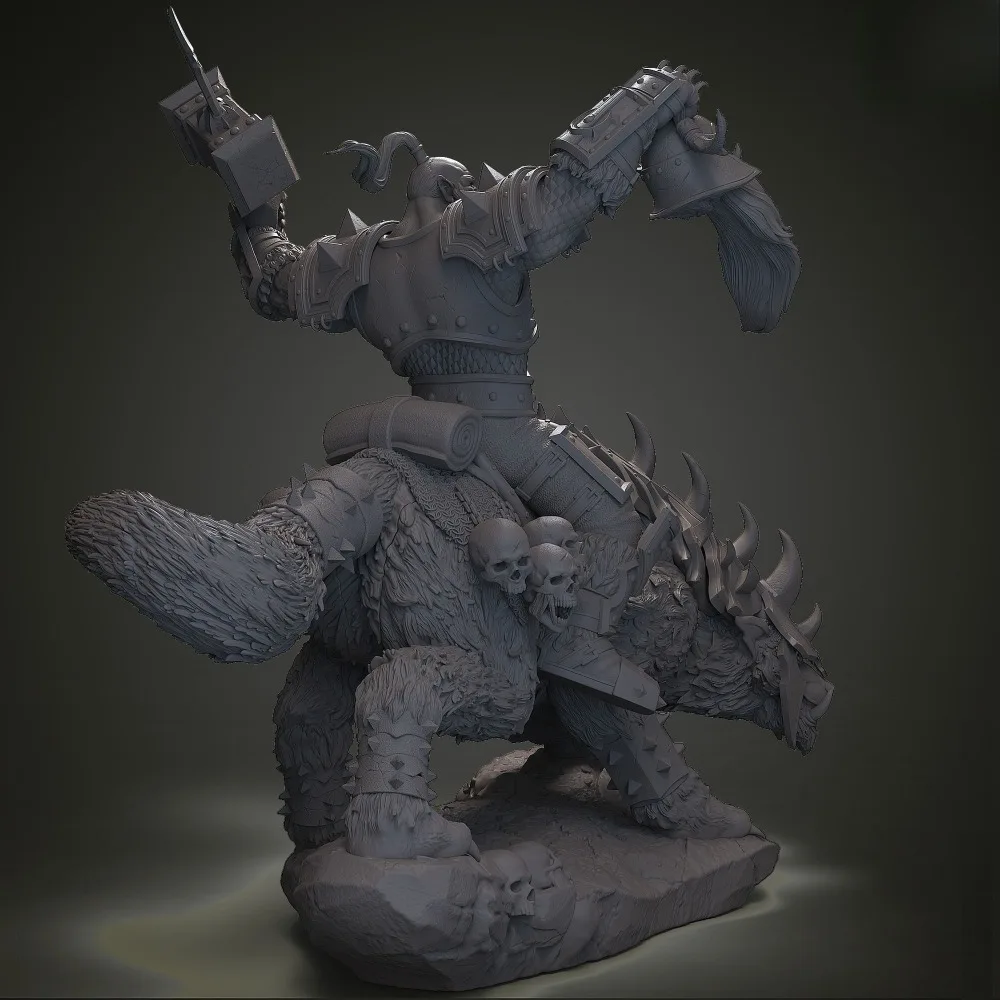 90/120/150/180/210mm Ogream Ruin Hammer 3D Resin White Blank Model Printing of High-precision Model Parts DIY Coloring Models