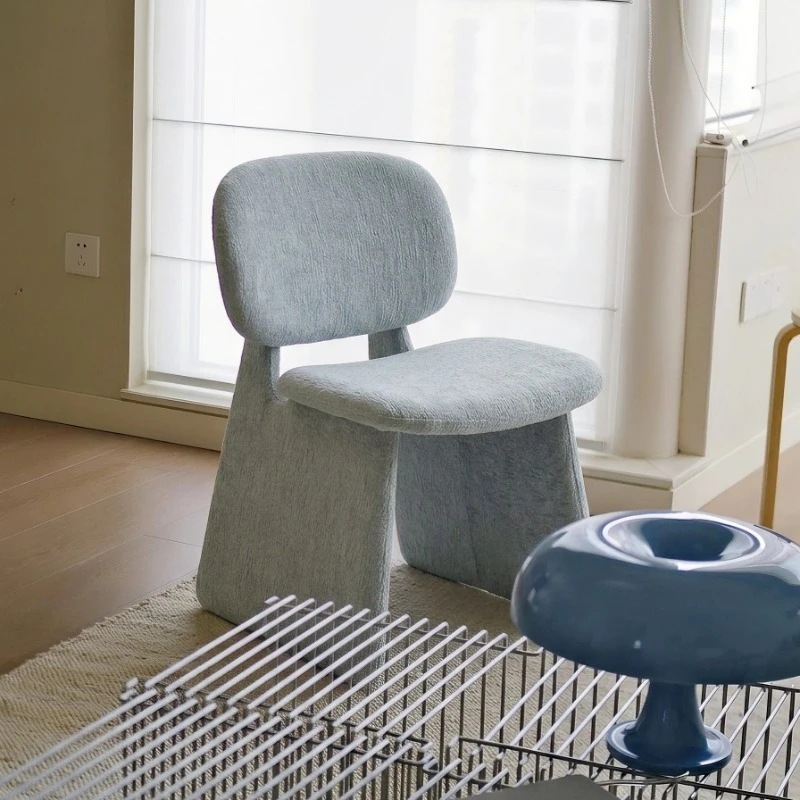 Modern simple fabric dressing stool bedroom living room home leisure chair
