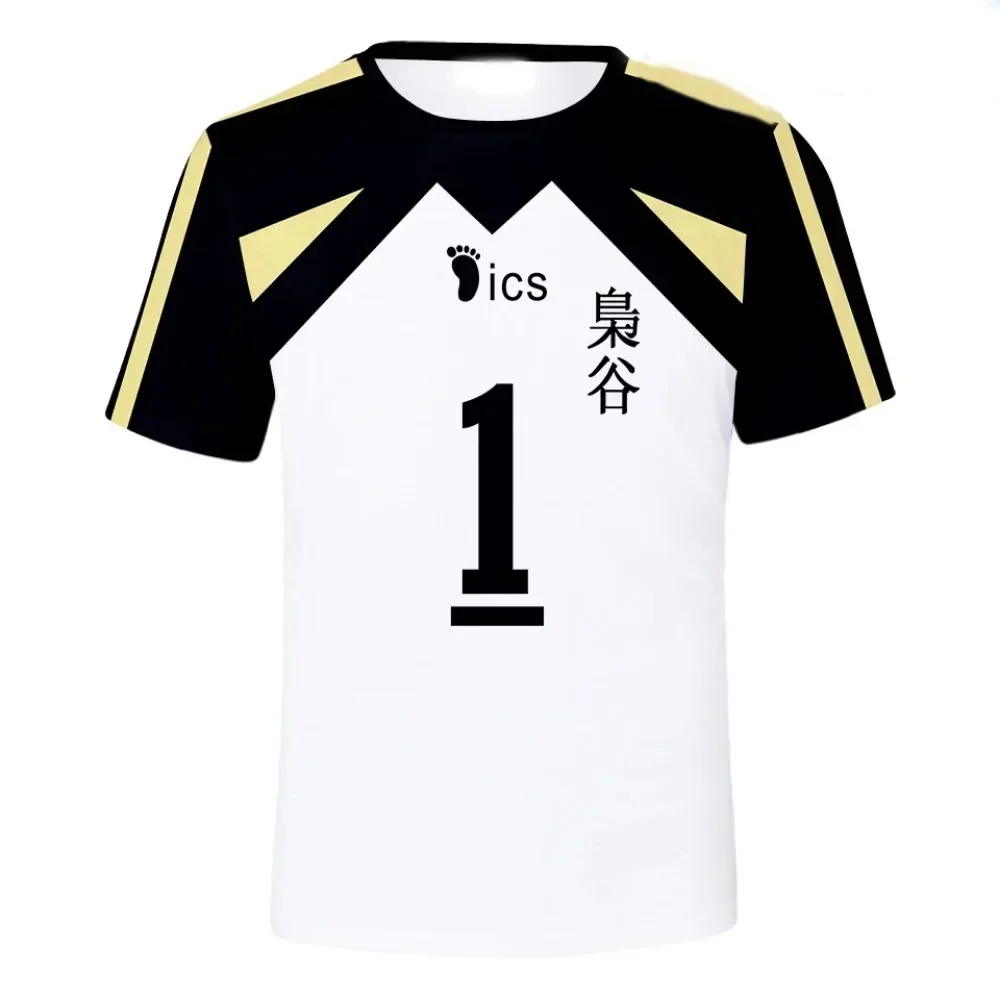 Summer Fashion Haikyuu Short Sleeve Men 3D T-shirt Volleyball Team Uniform Training Clothes Men Tee Shirts Casual Printing Tops