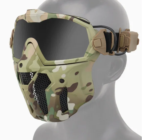 

Tactical Anti-Fog Mask - Micro Fan Equipped Tactical Mask Set for Outdoor Use