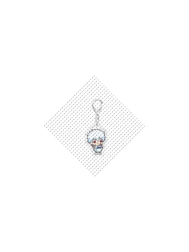 Game Okita Sougo Takasugi Shinsuke Sakata Gintoki Hijikata Toshirou Keychain Doll Anime Acrylic Keyring Pendant Gift