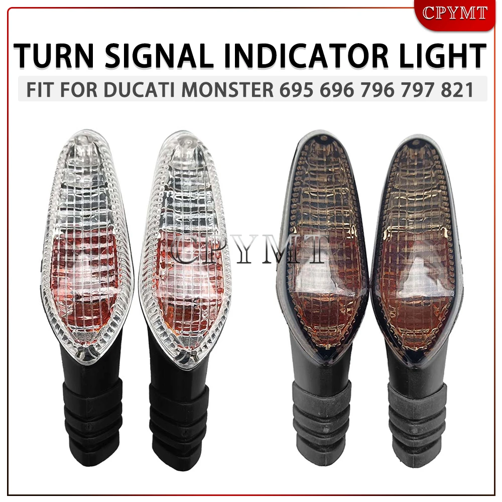 Turn Signal Indicator Light fit For DUCATI Monster 695 696 796 797 821 1100/S/EVO 1200 Motorcycle Turning Blinker Lamp