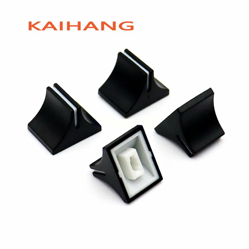 10PCS 14X11X10.5MM Plastic Knob Cap Linear Sliding Potentiometer Push Key Sound Card Mixing Consoles Push Key Cap Inner Hole 4mm