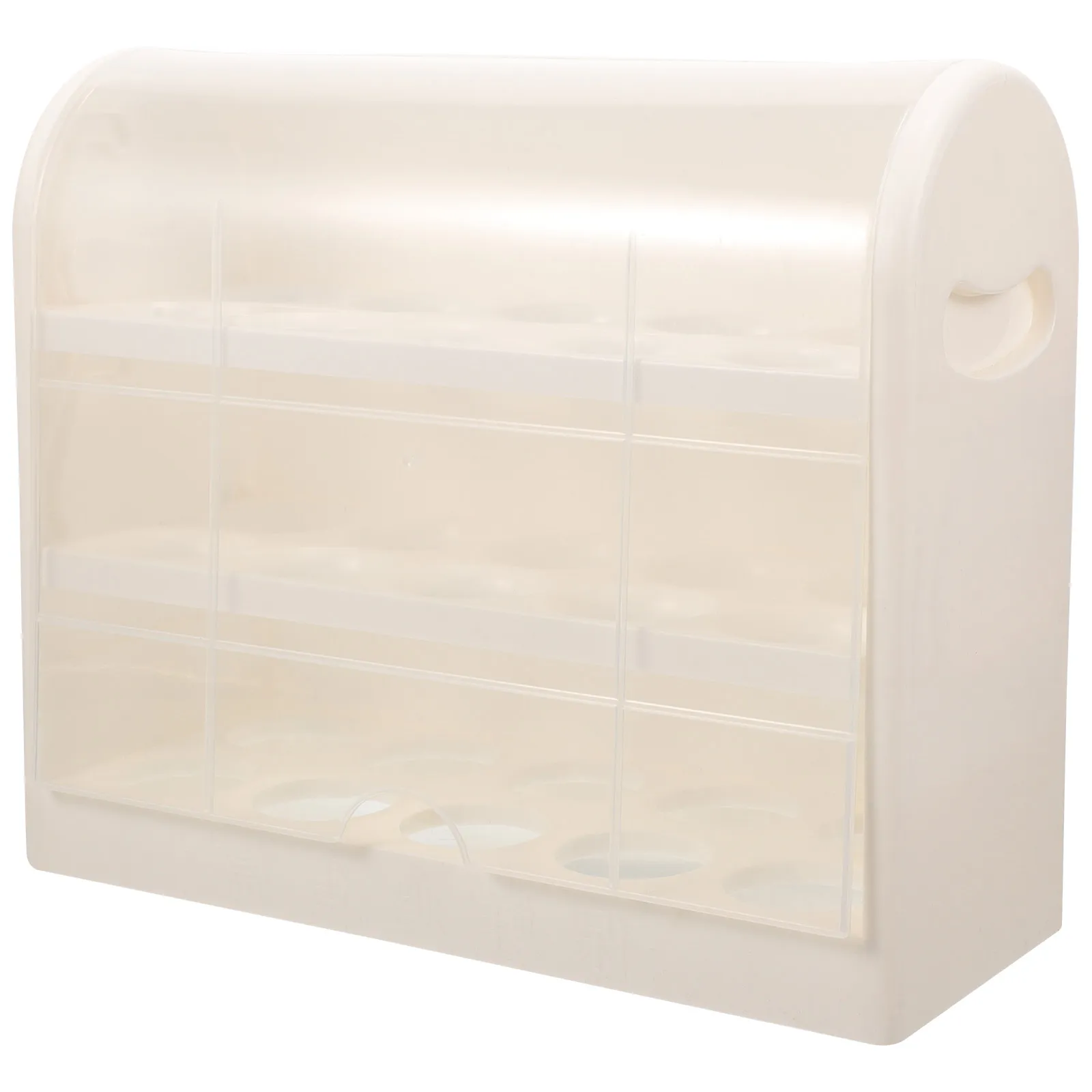 

Storage Box Plastic Container Organizer for Kitchen Cabinet Fridge MultiLayer Egg Holder Rack Keeps Eggs Neatly Prevents