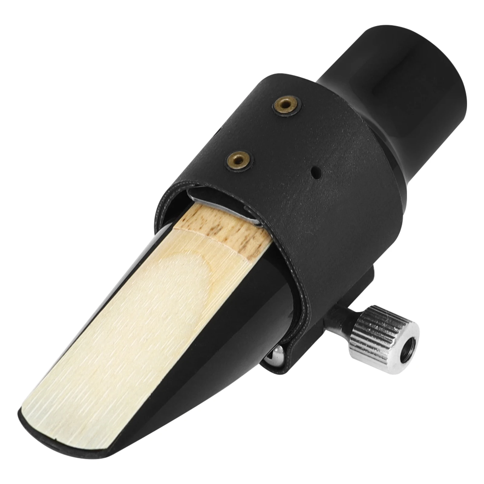 Alto/Tenor/Sopran Saxophon Mundstück Klemme Reed Verschluss Clip Sax Gefedert Ligatur Kopfstück Holzblasinstrument Zubehör – Detail 7