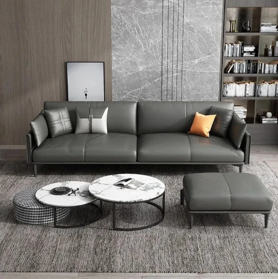 Office Sofa Office Combination Set Simple Modern Reception Room Business Reception Room Three-person Sofapromote sales