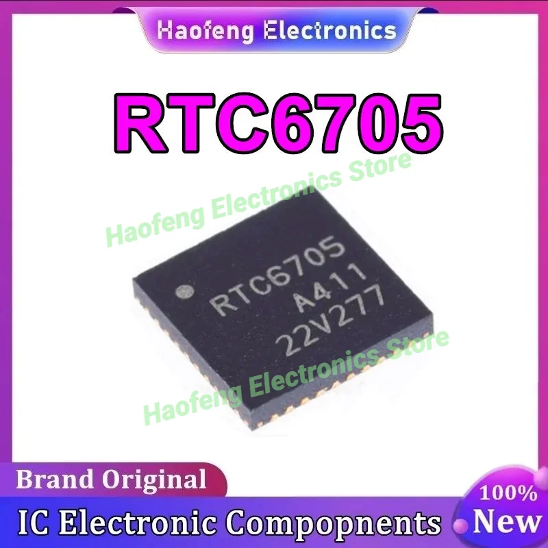 

Новый оригинальный чип беспроводной аналоговой передачи видео RTC6705 QFN40 5,8G RTC6705A