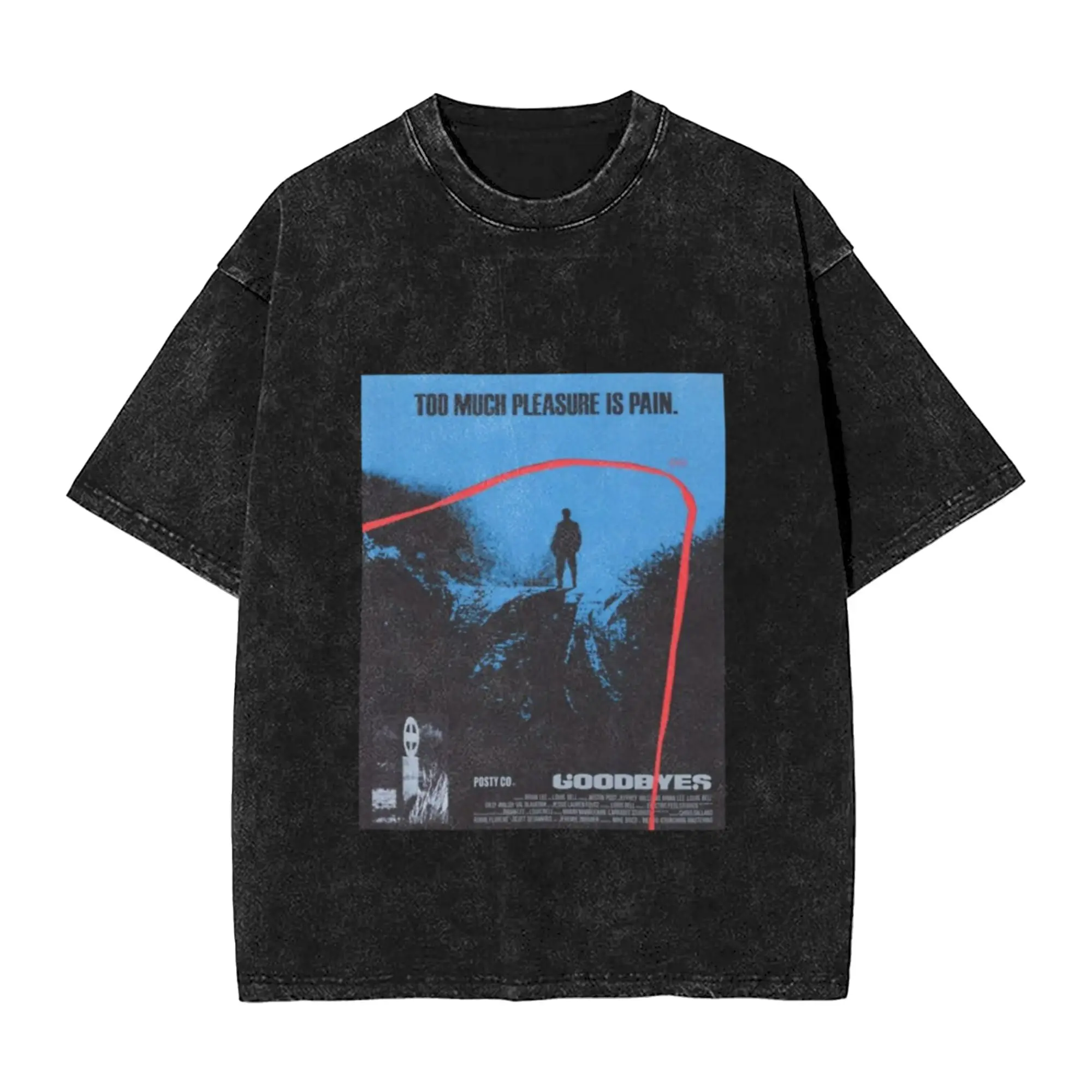 posty - GOODBYES album cover Unique Cool A Washed T Shirt Men's Women's Oversized Cotton Tees Tops