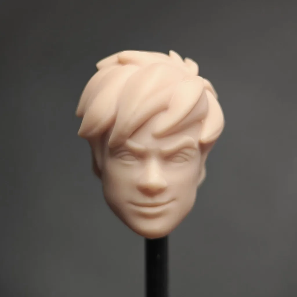 

HL2120 DIY Customized 1/18 1/12 1/10Comics Jackie C B Unpainted Head Sculpt for 3.75" 6" 7" Figure SHF ML Mafex Mez NECA Mcf