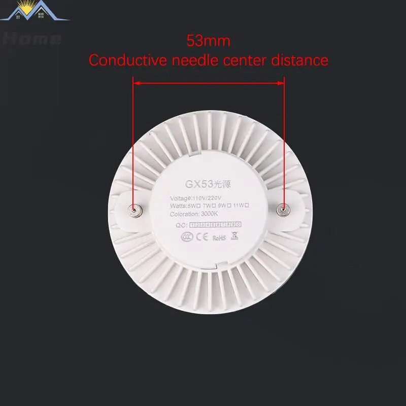 High Quality Gx53 LED Bulb Light Under Cabinet Lights 5W 7W 9W Wardrobe Light AC 90-265V Led Spotlight Cold Warm White Light