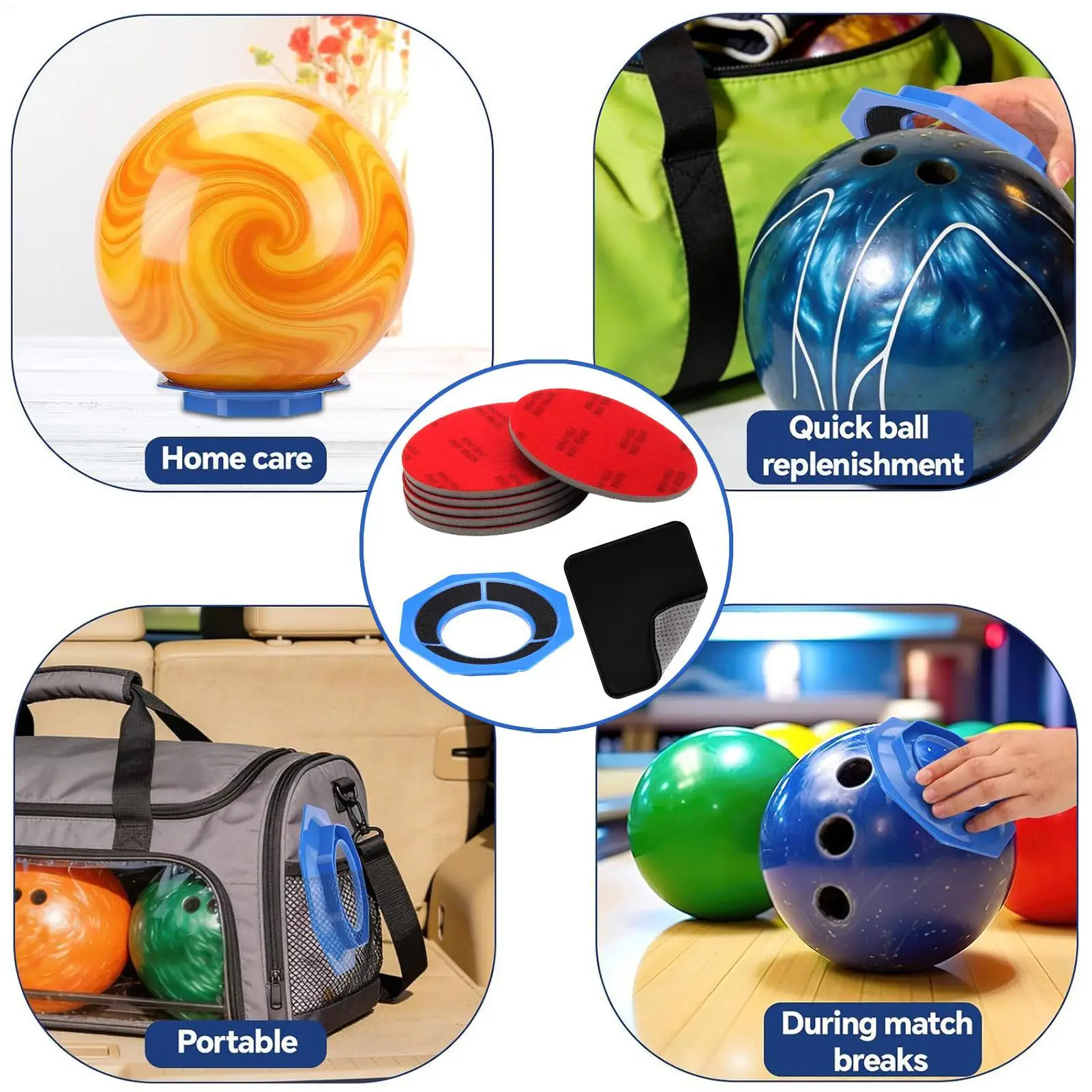 

Набор аксессуаров для полировки шаров для боулинга, многоразовый, портативный, универсальный, для соревнований, фестивалей и мероприятий