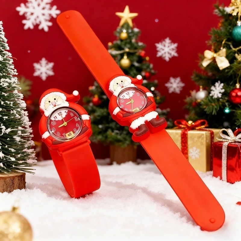 

Рождественский подарок, мультяшные поп-круглые часы для детского сада, совместные на день рождения, электронные часы, забавный детский подарок для мальчиков и девочек