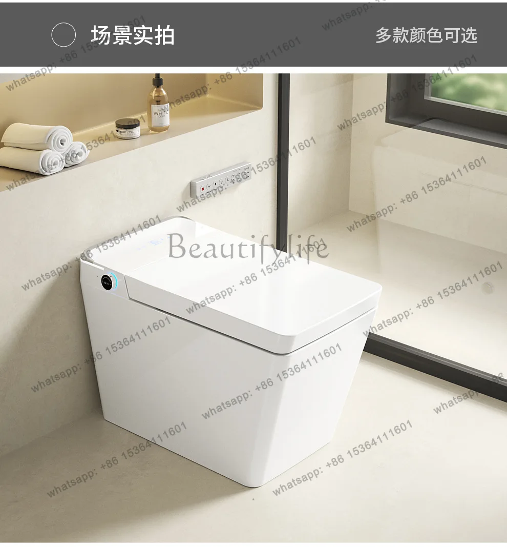 Factory white square smart toilet enlarged seat automatic foam shield household toilet