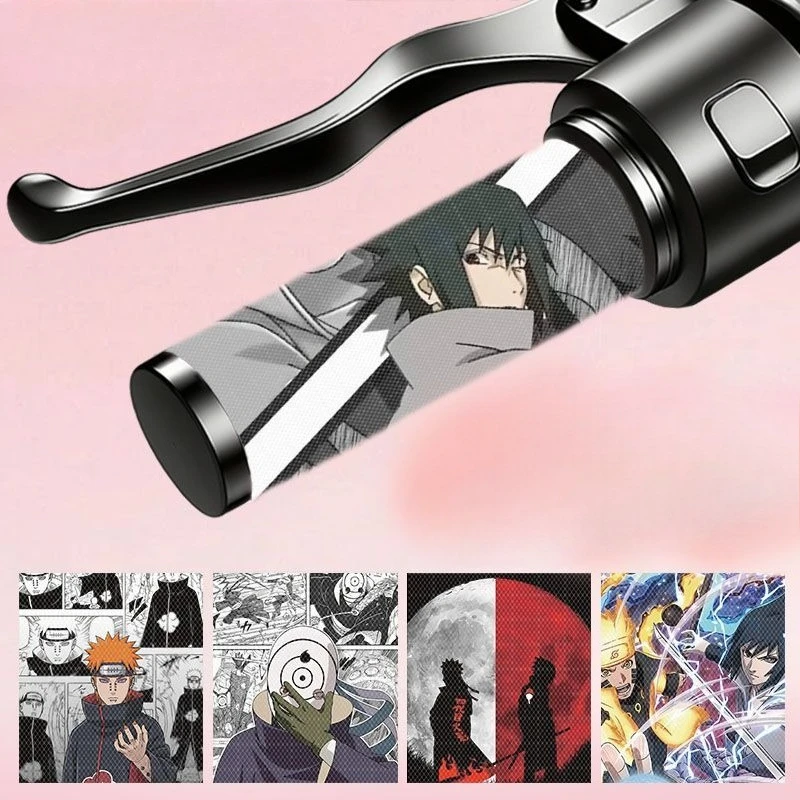 

Naruto Sasuke Kakashi Uchiha Itachi electric car motorcycle handlebar decorative sticker anime anti-slip grip cover wholesale