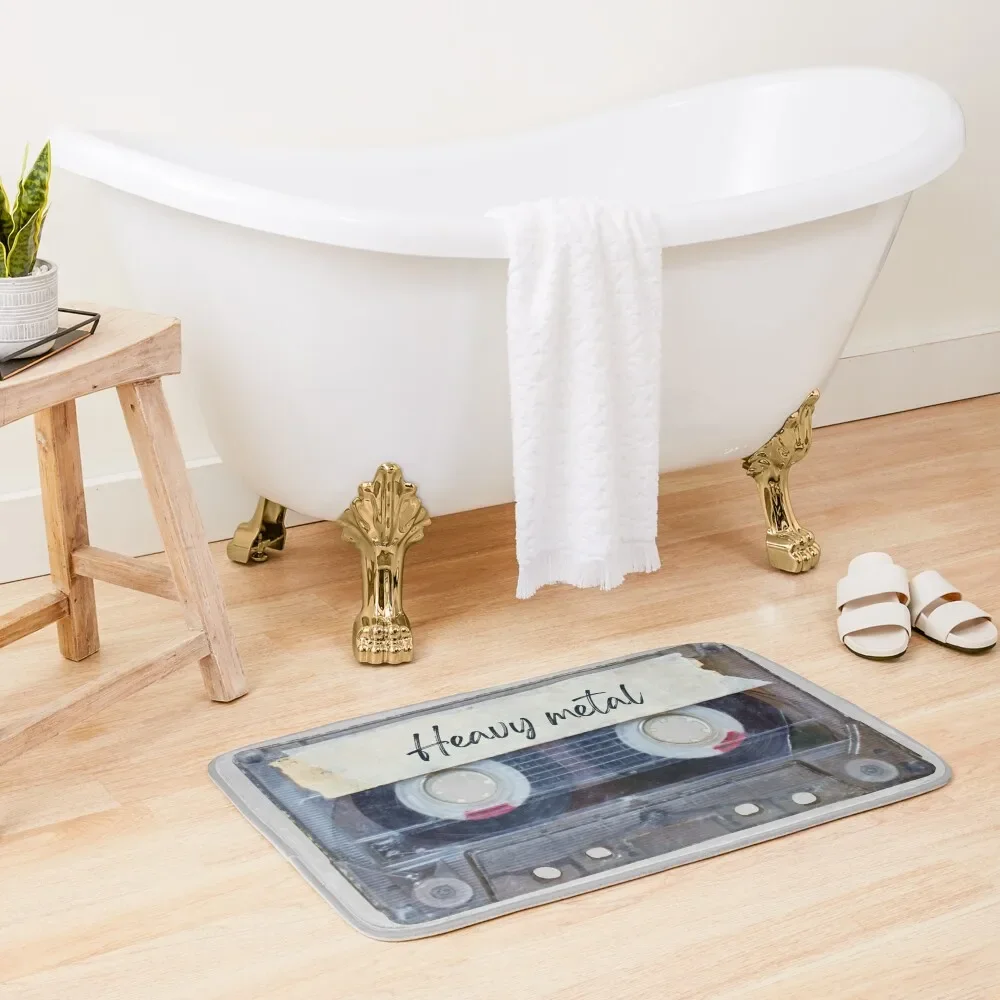 

Best of Heavy Metal Music Songs Style Cassette Old School Bath Mat Mats Bedroom Bathroom Slip For Toilet Floors Mat