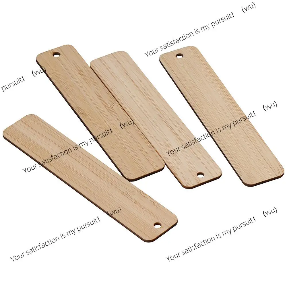 20 Pcs 4.72 Inch Blank Bamboo Bookmark Engraving Bamboo Blanks Bookmarks Unfinished Wood Hanging Tags