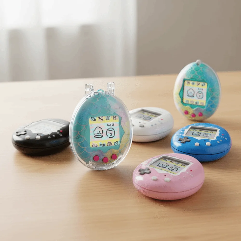 

Transparent Protective Case Dustproof Crystal PC Hard Shell Anti-Scratch Full Coverage Clear Cover for Tamagotchi Original