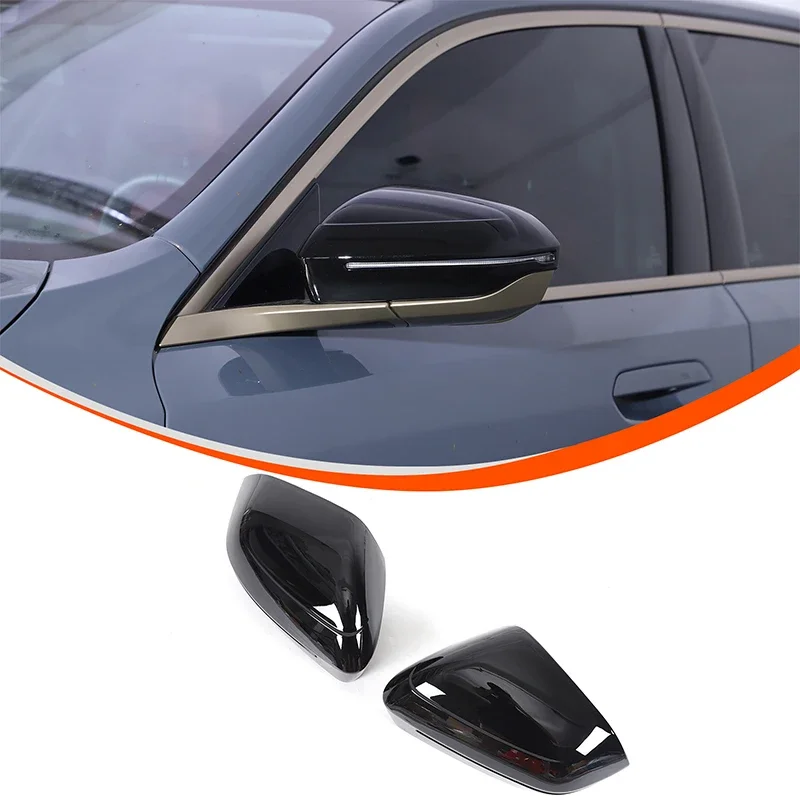 For BMW 5 7 I5 I7 Series G60 G61 G68 G70 M5 G90 2023-2024 ABS Black exterior mirror cover  exterior accessories