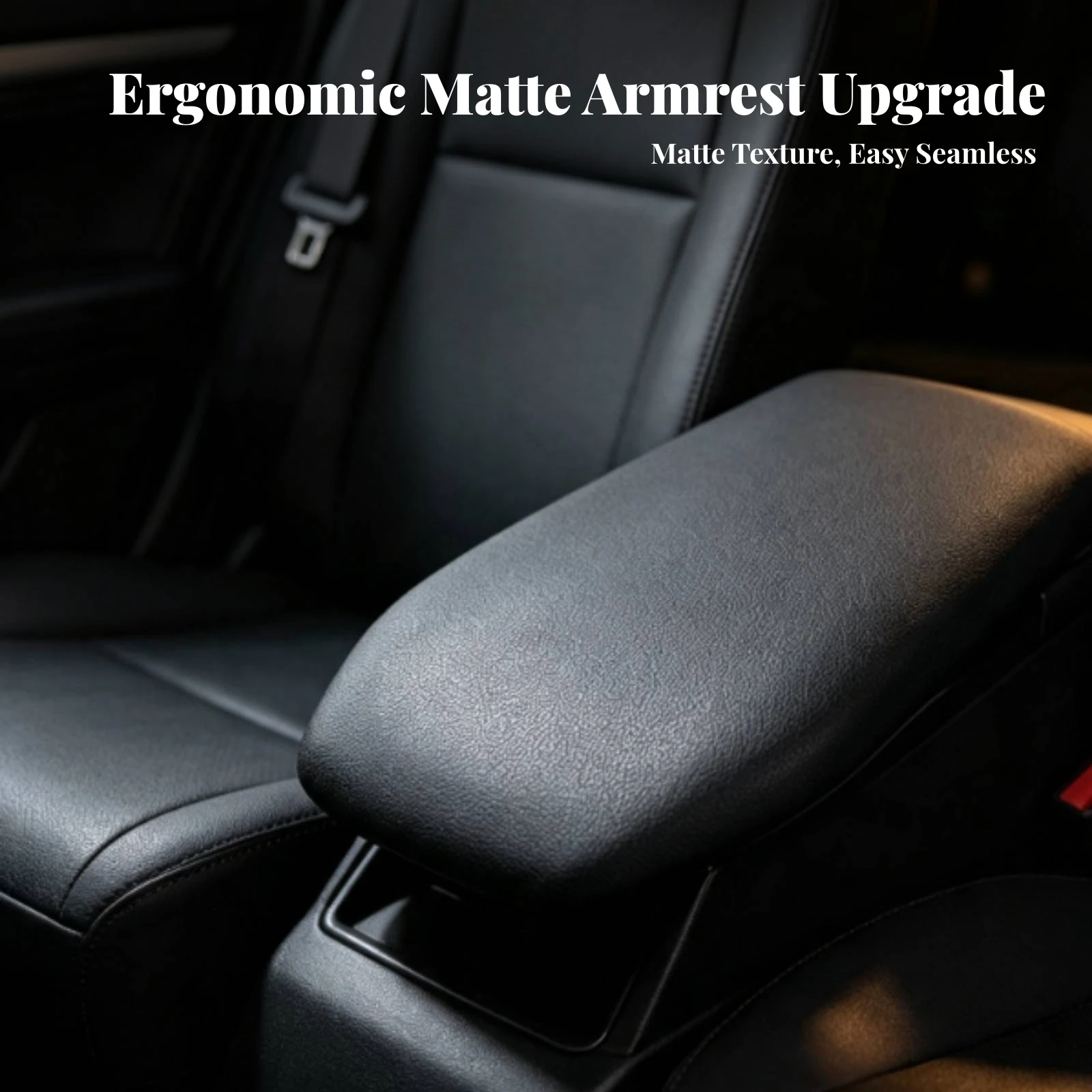 Center Armrest Box Cover Lid Textured Center Console Lid Armrest Cover Long-Lasting Wear-Resistant for Car Owners