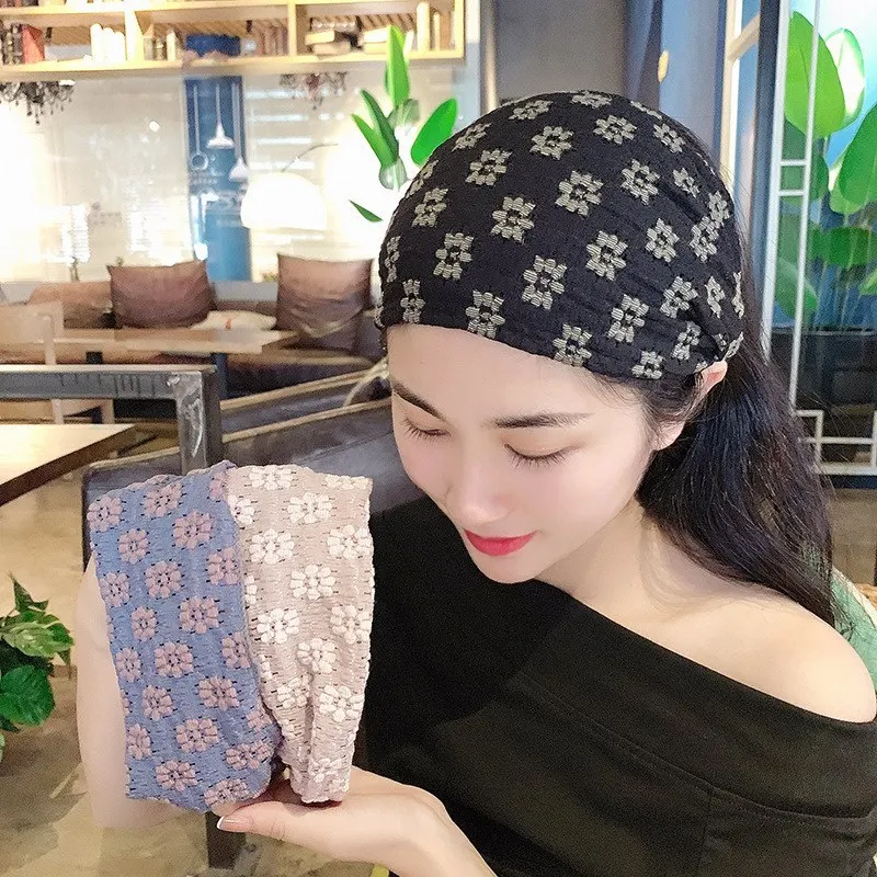 

Summer Thin Head Protection Hat Lace Hairband Maternity Leave Windproof Wrap Head Scarf Postpartum Recovery round Top Cap