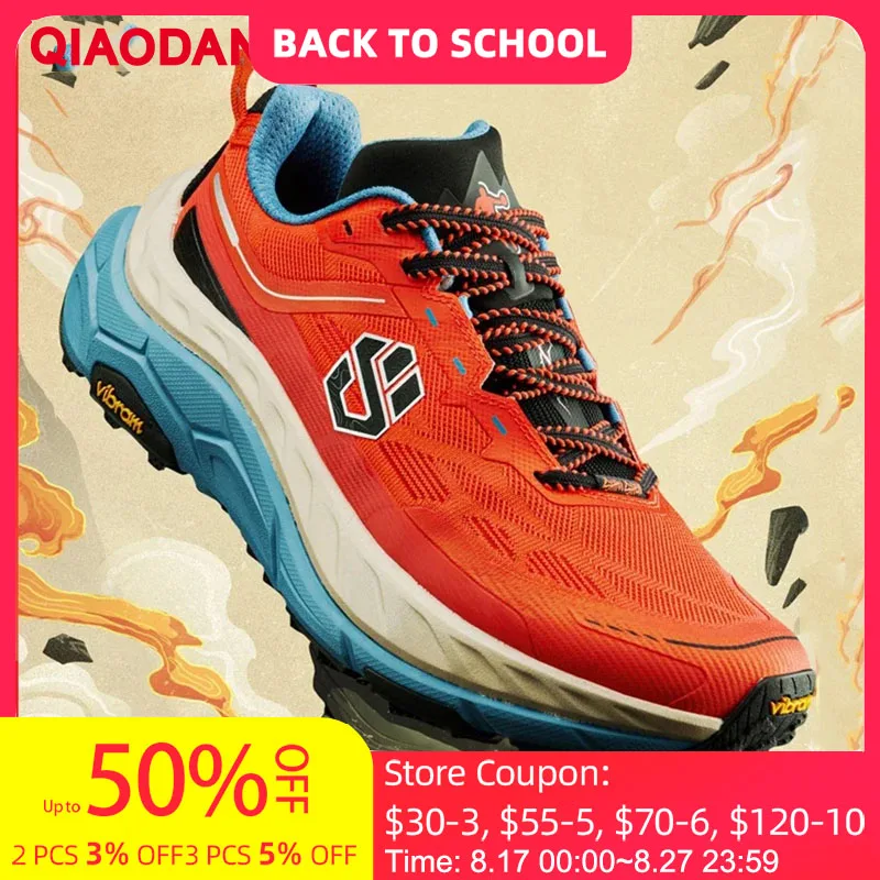 

QIAODAN ShanShen 2.0 Carbon Plate Trail Running Shoes for Men 2024 Outdoor Hiking Shock-absorbing Non-slip Sneaker QDB023244277