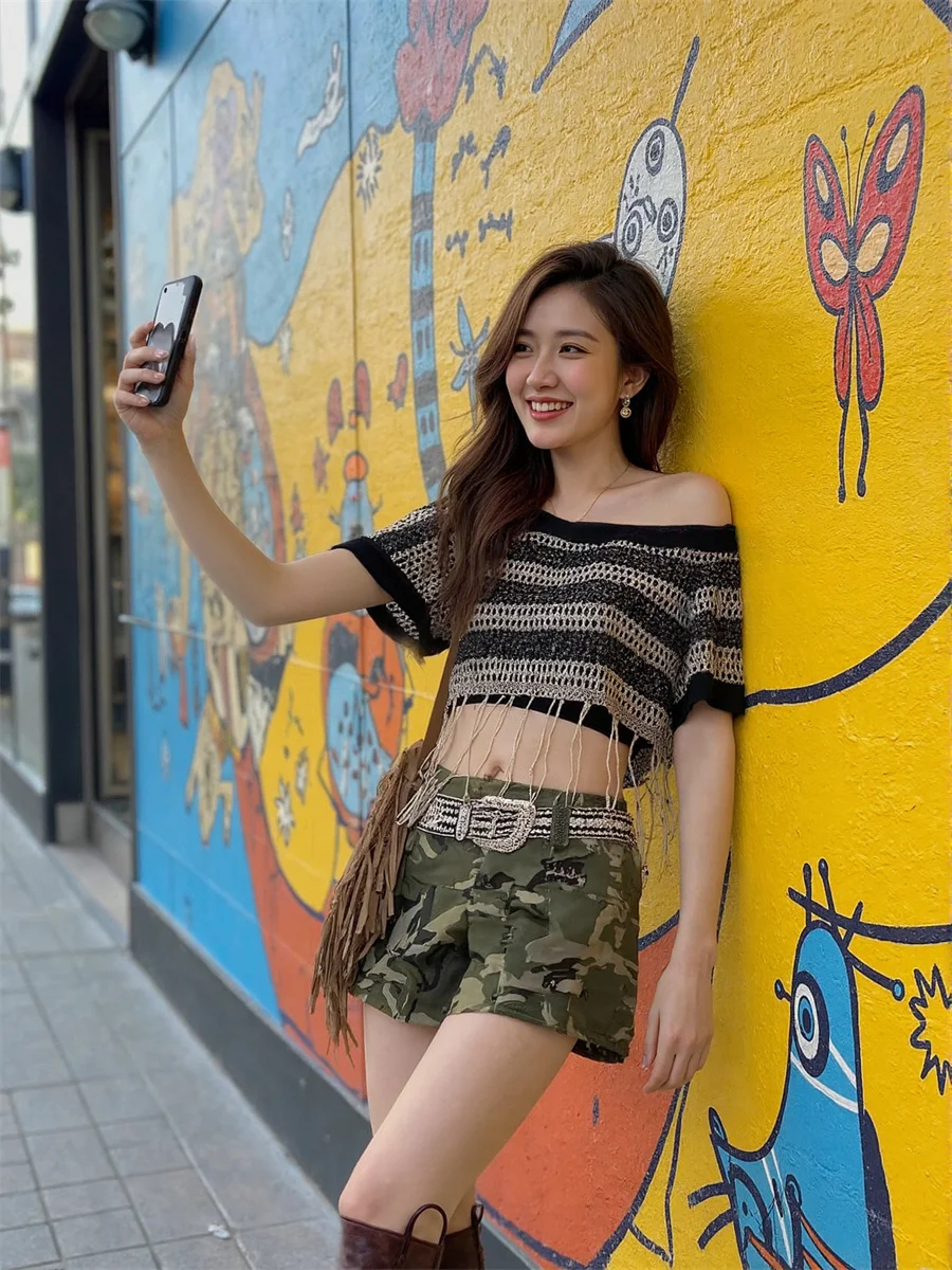 Mini camuflagem saias plissadas das mulheres vestido de baile tule applique festival boêmio único estudante doce macio faculdade elegante