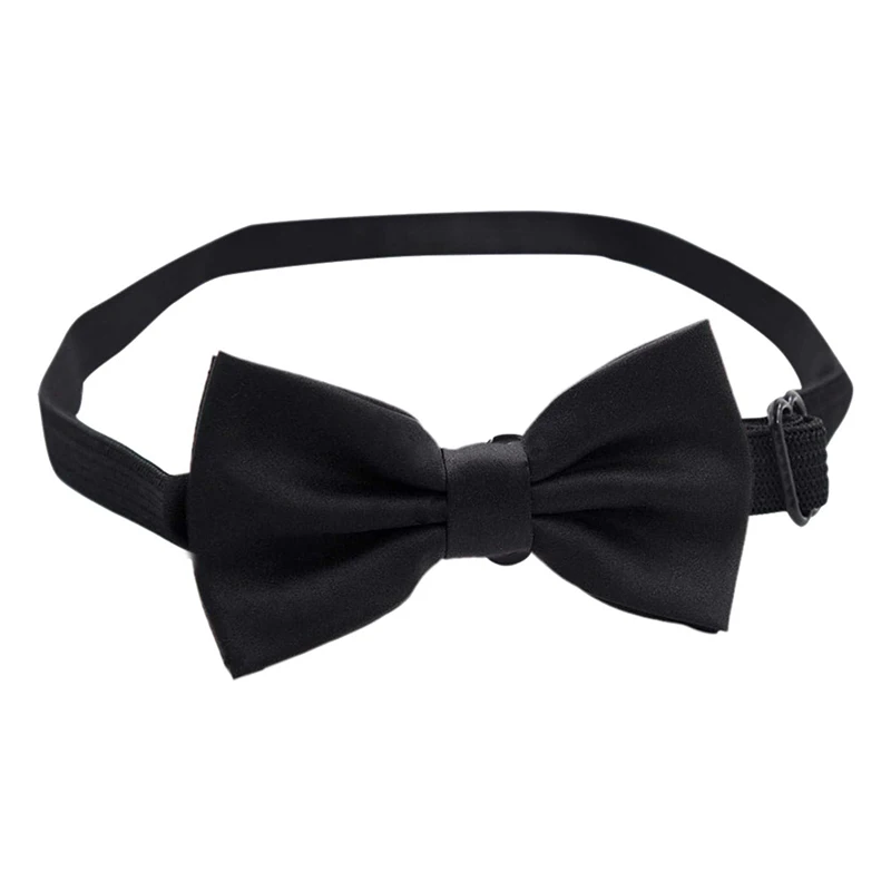 10-50pcs Bow Tie Elastic Strap Adjustable Multipurpose Belt For Adults Unisex All Type Of Bowties Necktie Suspenders Black